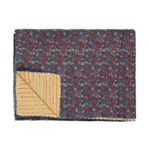 Taj Hotel Home Decor Kantha Cotton Throw | 1-Piece | Multicolor | 50"x70"